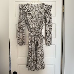 J. Crew Lightweight cotton puff-sleeve mini dress